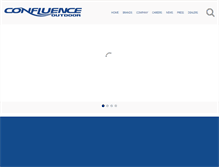 Tablet Screenshot of confluenceoutdoor.com